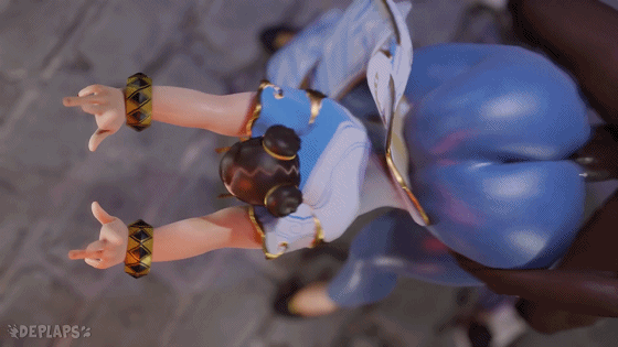 [3D/无修/CV]DePlaps 3-9月新作：黑百合+艾玛+春丽 [769.4MB]-1.gif