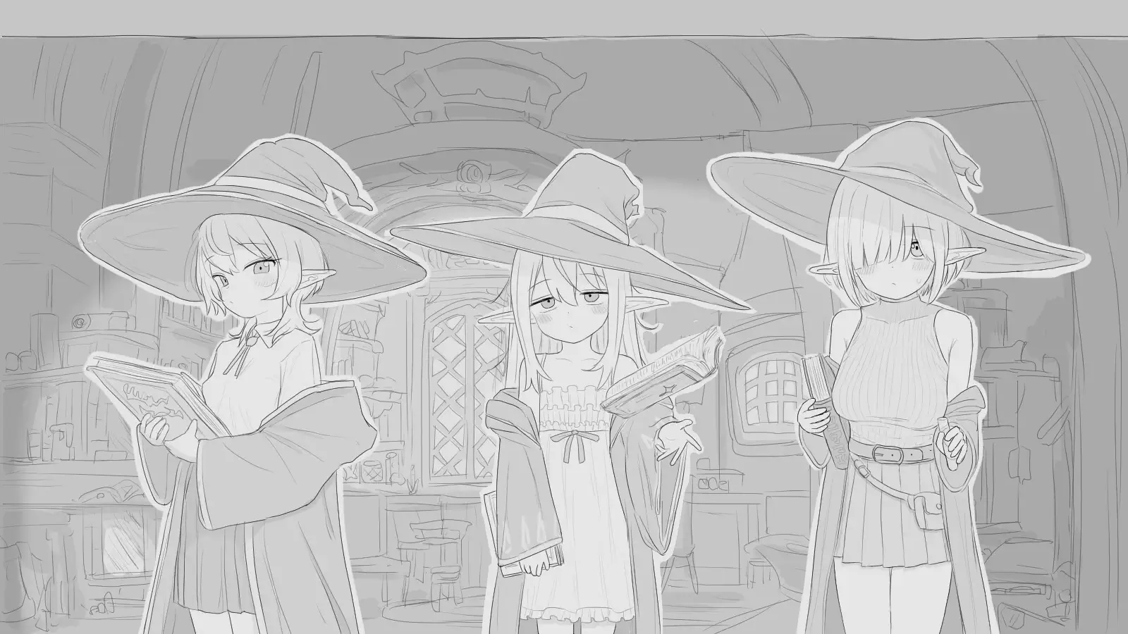 [PC][热门SLG/新汉化/触摸/睡剑/2D]与隐居魔女的30天 隠居魔女との30日間 叶酱个人汉化版 [1011MB]-2.jpg